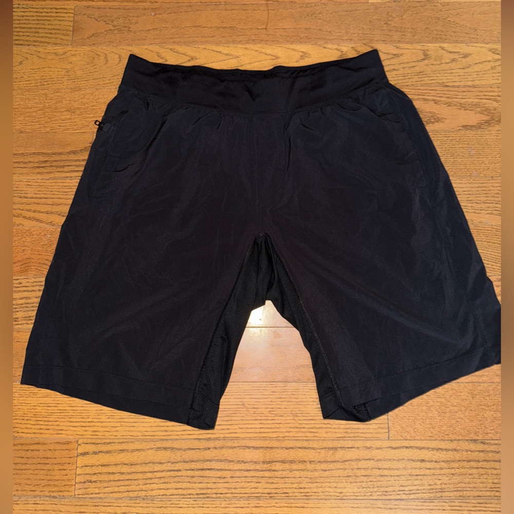 Lululemon THE Athletic Shorts, unlined, XL, Black on Black, premium men’s